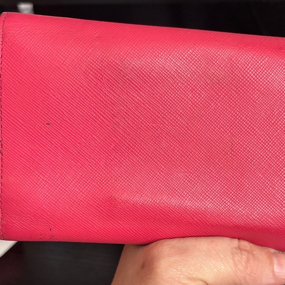 MCM Vibrant Pink Wallet with Gold Logo - Picture 13 of 16